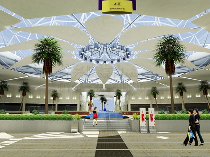 膜結(jié)構(gòu)用于裝飾設(shè)計(jì)所帶來的藝術(shù)氣息